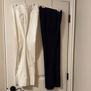 Classic Black and Cream Dress Pants Pair